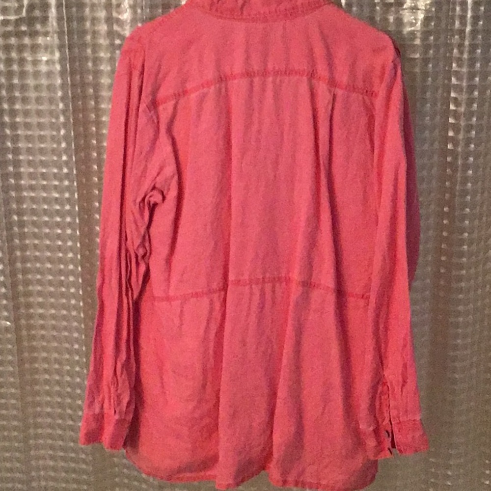 Linen tunic, salmon color - Picture 2 of 4